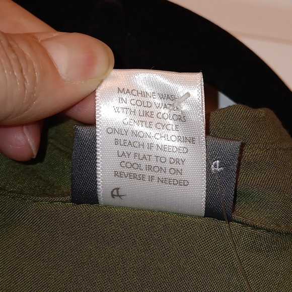 Dots Olive Layered Dress NWT XL - Picture 8 of 8